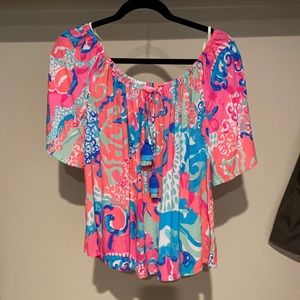 Lilly Pulitzer off the shoulder top